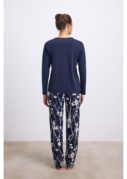 11533 Bayan Pijama Takım -Laciv - -- L modelleri