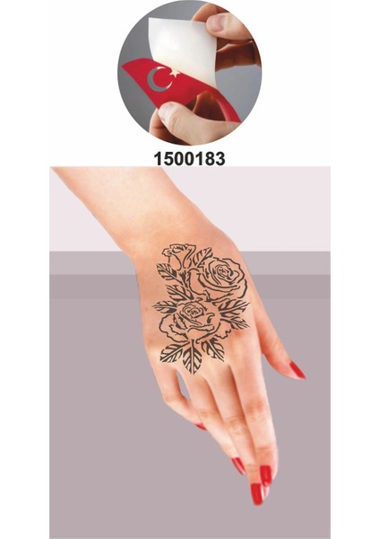 Gül Demeti Tattoo Geçici Dövme Şablonları Kına Kalıpları fiyatları