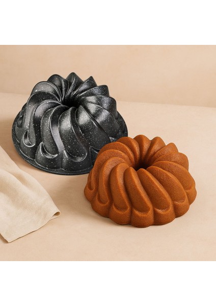 Kitchen Nirvana Girdap Kek Kalıbı - Antrasit - 24 cm