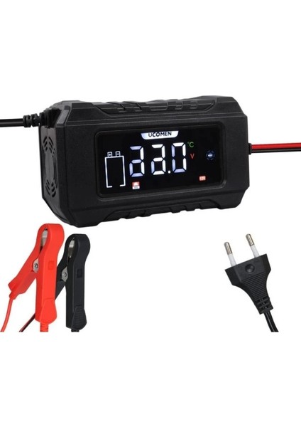 12V Dc 6A Akıllı Akü Şarj Cihazı Dijital Ekran Aşırı Akım ve Akü Korumalı (12 Volt 6 Amper) modelleri