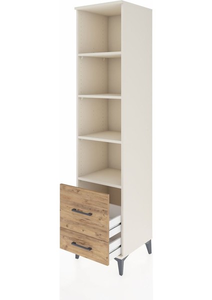 Hyperion Dolap 4 Raflı 2 Çekmeceli 44X44X195 Aytaşı-Çam fırsatları