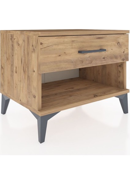 Hyperion Komodin Tek Çekmeceli 60X44X48 Çam-Çam fiyatları