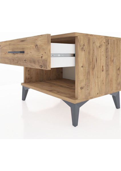 Hyperion Komodin Tek Çekmeceli 60X44X48 Çam-Çam indirimleri