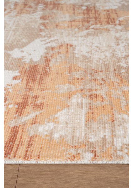 Indigo ID008T Beyaz Kahve Modern Desen Akrilik Iplik Tozuaz Pamuk Taban Salon Mutfak Halısı modelleri