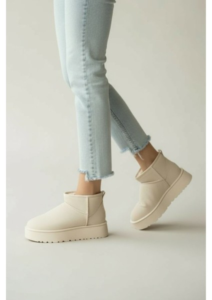 Kadın Bot Süet Içi Kürklü Kalın Taban Mini Kısa Bilekte Günlük Bot fiyatları