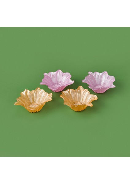 Kitchen Papatya 4'lü Çerezlik - Pembe - 10 cm
