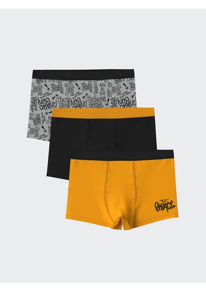 Yeni Sezon Baskılı Erkek Çocuk Boxer 3'lü