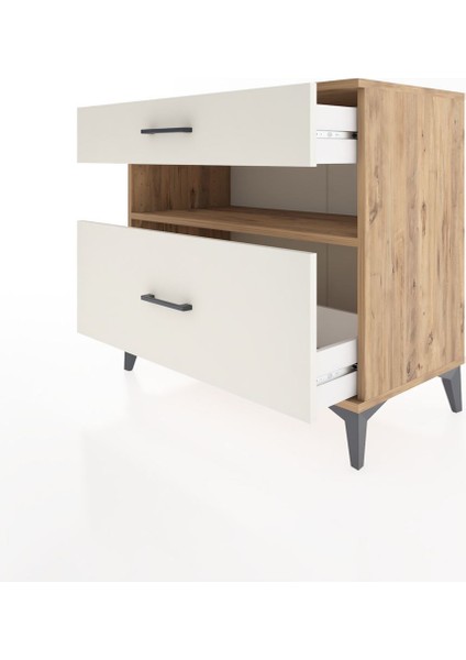 Hyperion Şifonyer Tek Raflı 2 Çekmeceli 88X44X80 Çam-Aytaşı fırsatları