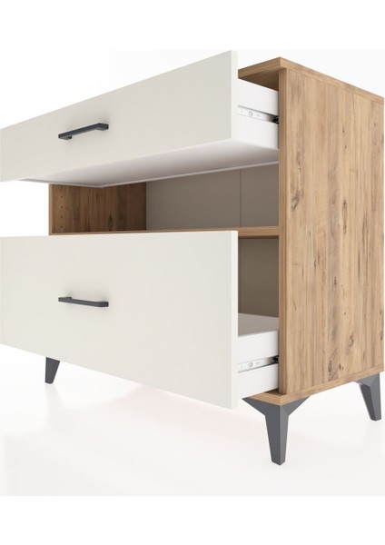 Hyperion Şifonyer Tek Raflı 2 Çekmeceli 88X44X80 Çam-Aytaşı indirimleri