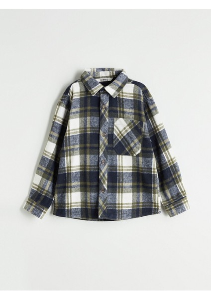 Yeni Sezon Ekose Uzun Kollu Erkek Çocuk Gömlek modelleri