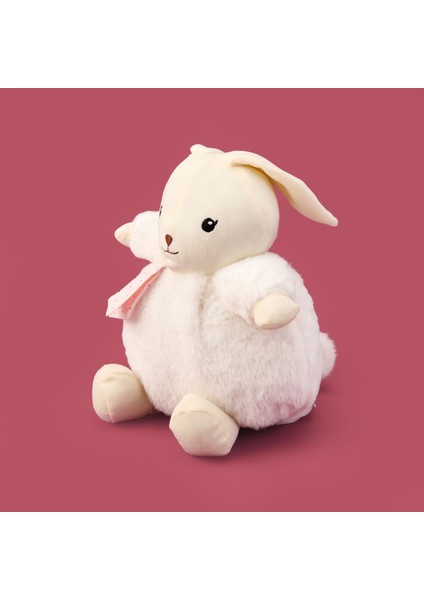 Soft Tombul Tavşan Figürlü Yastık - Bej - 26X30 cm modelleri