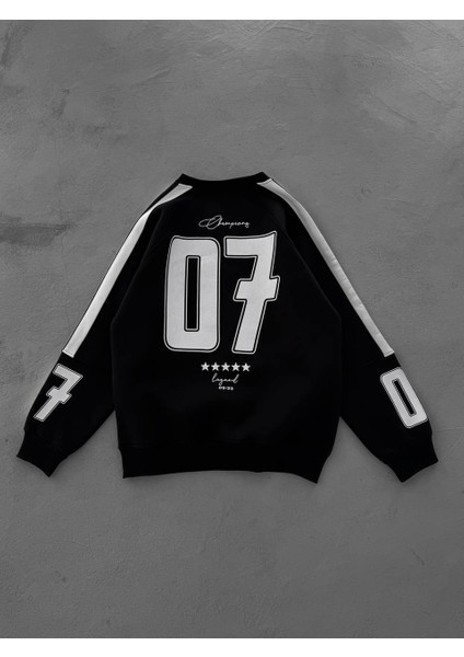 Champıons 5 Yıldız 7 Numara Sweatshırt - Oversıze Şardonlu Sweat