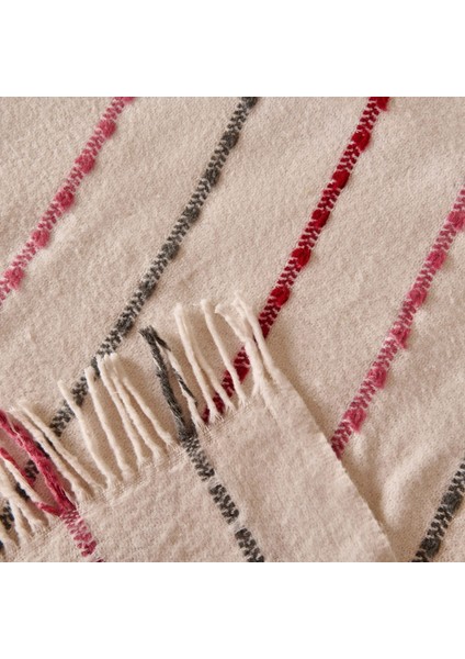 Soft Elvia Pamuklu Çift Kişilik Battaniye - Krem - 200X220 cm modelleri