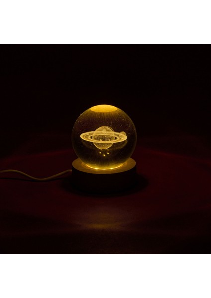 Deco Satürn Ledli Küre - 6 cm modelleri