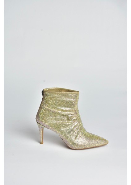 V572127214 Altın Sim Taşlı Ince Topuklu Abiye Bot indirimleri