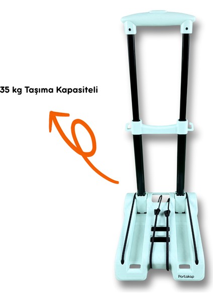 35 kg Taşıma Kapasiteli, Yeşil Katlanır Çek Çek