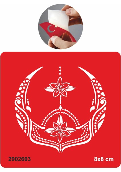 Yaşamın Sembolü Lotus Tattoo Geçici Dövme Şablonları Kına Kalıpları