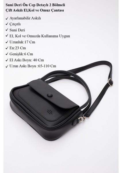 Siyah SHK259 Suni Deri Büyük Boy Fermuarlı Omuz Çantası ve Cüzdan Seti (SHK97-SHK67) fırsatları