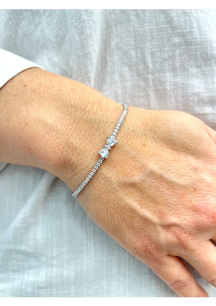 925 Ayar Gümüş Fiyonklu Su Yolu Kadın Gümüş Bileklik modelleri