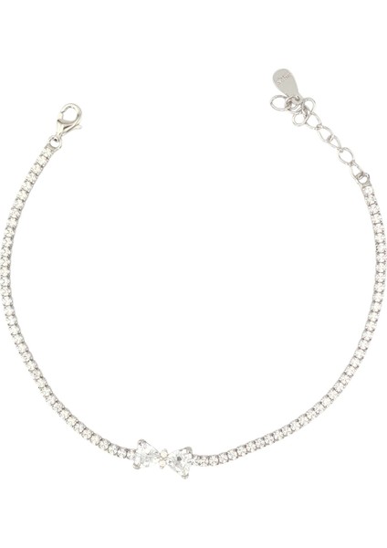 925 Ayar Gümüş Fiyonklu Su Yolu Kadın Gümüş Bileklik