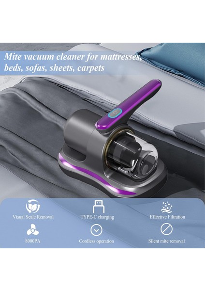 Mayt Süpürgesi 50W Uv Işıklı Yatak Temizleyici – Toz Akarı ve Uyuz Böceği Elektrikli Süpürge fırsatları