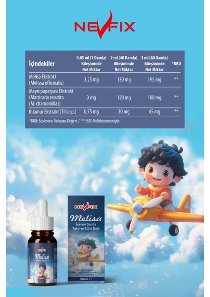 Melisa Papatya Ihlamur Night Bitkisel Damla 50 ml fiyatları