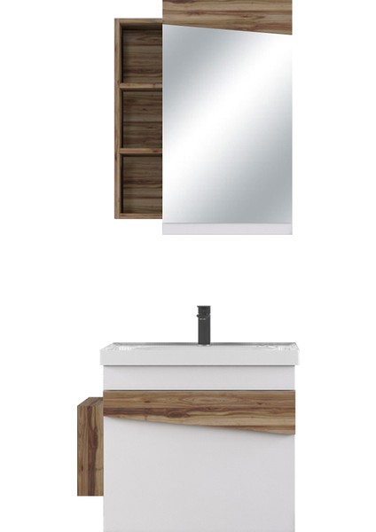 Pierre Cardin Biani Lapse 65CM Beyaz Banyo Dolabı (Ayna,lavabo,alt Dolap) indirimleri