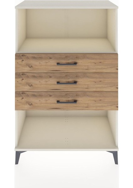 Hyperion Dolap Tek Raflı 3 Çekmeceli 88X44X134 Aytaşı-Çam