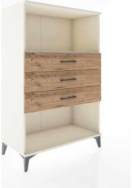 Hyperion Dolap Tek Raflı 3 Çekmeceli 88X44X134 Aytaşı-Çam fiyatları