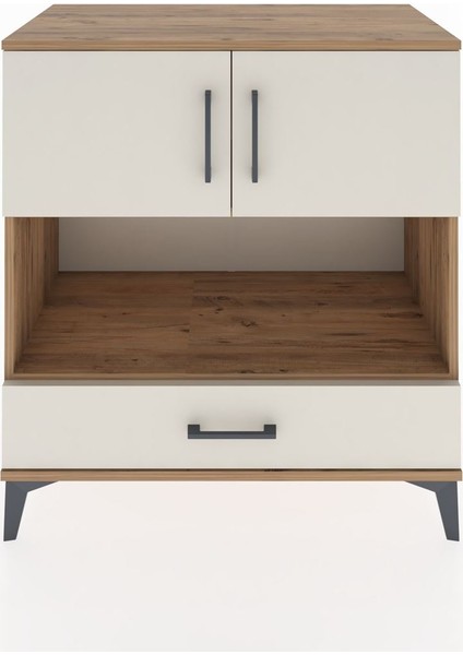 Hyperion Şifonyer 2 Raflı Tek Çekmeceli 2 Kapaklı 88X44X96 Çam-Aytaşı