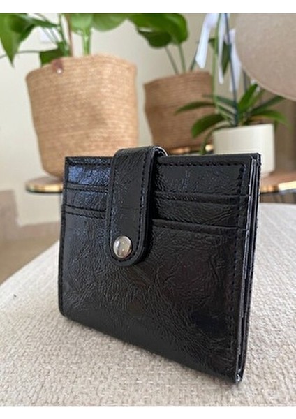 Çıtçıt Kapamalı Parlak Rugan Cüzdan Kartlık Aksesuar modelleri
