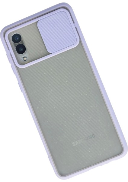 Bfs Samsung Galaxy A02 Kılıf Palm Buzlu Kamera Sürgülü Silikon - Lila fiyatları