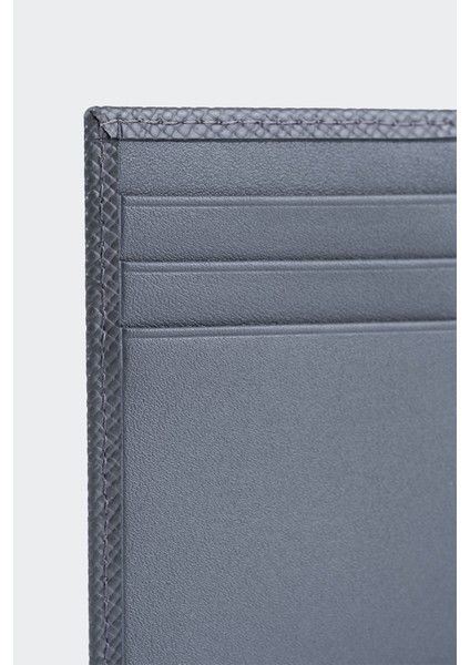 Hakiki Deri, El Yapımı, Kitap Tipi Kartlık, 6 Kart Yuvalı, 4511 Gri fırsatları