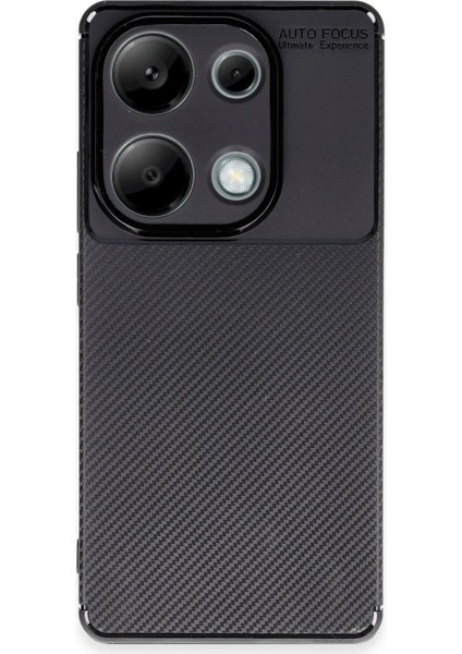 CPT16 Xiaomi Redmi Note 13 Pro 4g Kılıf Auto Focus Karbon Kapak - Siyah fırsatları