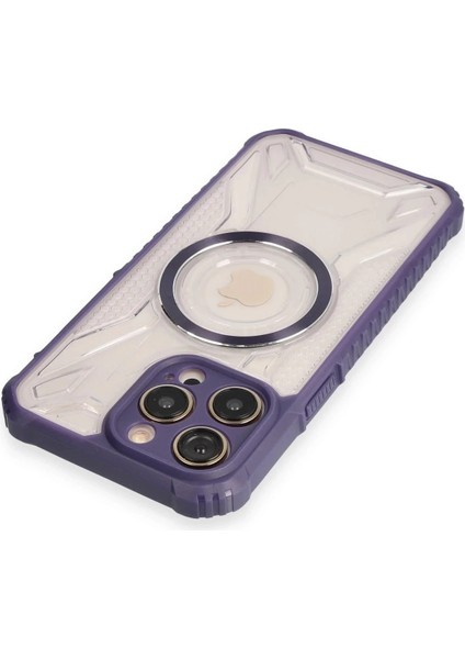 Bfs iPhone 12 Pro Max Kılıf Prag Magneticsafe Kapak - Derin Mor modelleri