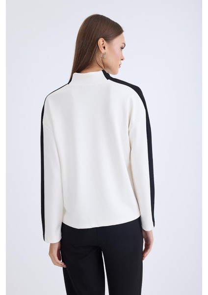 Şeritli Uzun Kol Bluz modelleri