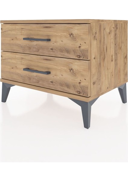 Hyperion Komodin 2 Çekmeceli 60X44X48 Çam-Çam modelleri