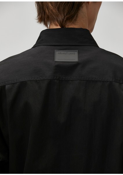 Uniform Siyah Bağcık Detaylı Gömlek