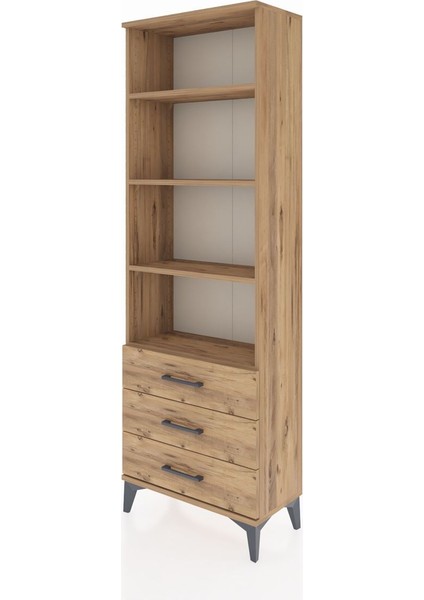 Arges Dolap 4 Raflı 3 Çekmeceli 60X30X182 Çam-Çam modelleri