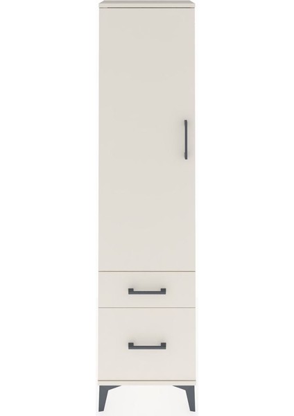 Arges Dolap 2 Raflı 2 Çekmeceli Tek Kapaklı 44X30X182 Aytaşı-Aytaşı