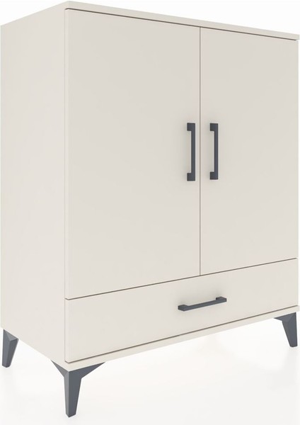 Hyperion Şifonyer 3 Raflı Tek Çekmeceli 2 Kapaklı 88X44X106 Aytaşı-Aytaşı fiyatları