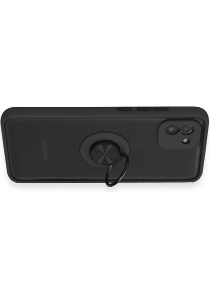 Bfs Samsung Galaxy A03 Kılıf Montreal Yüzüklü Silikon Kapak - Siyah fırsatları