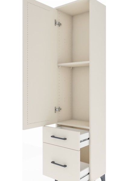 Arges Dolap 2 Raflı 2 Çekmeceli Tek Kapaklı 44X30X182 Aytaşı-Aytaşı indirimleri