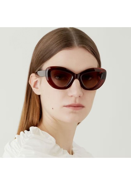 Vanguard Willow 6704 9 Bordo Asetat Kadın Güneş Gözlüğü modelleri