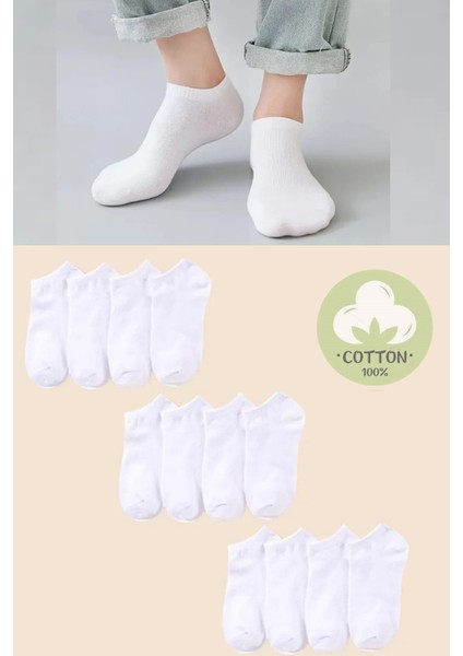 Unisex Patik Çorap 9'lu Terletmez Extra Rahat