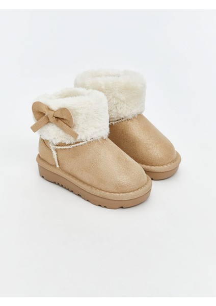 Yeni Sezon Süet Görünümlü Kız Bebek Bot