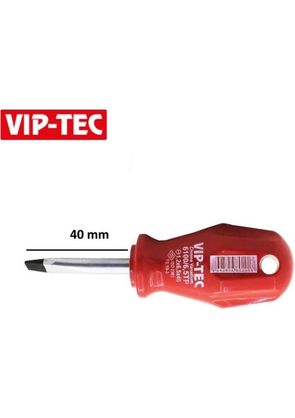 Vıp-Tec Düz Uçlu Topaç Tornavida Power 6.5 x 40 mm fiyatları