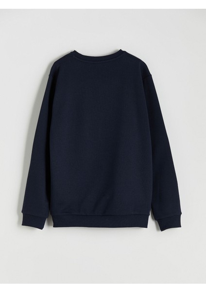 Yeni Sezon Bisiklet Yaka Erkek Çocuk Sweatshirt modelleri