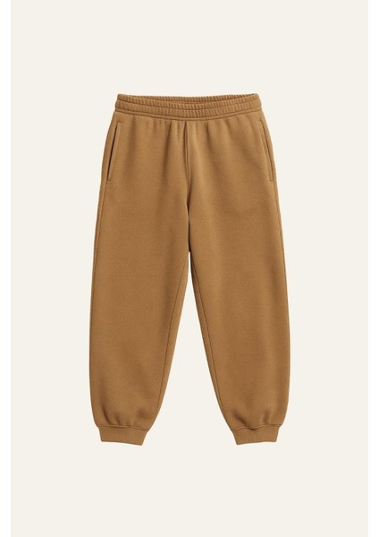 Erkek Çocuk Kapşonlu Fermuarlı Polar Ikili Takım - Kahverengi modelleri