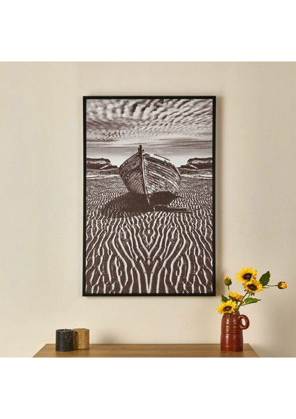 Deco Barcola Tablo - Siyah - 90X60 cm